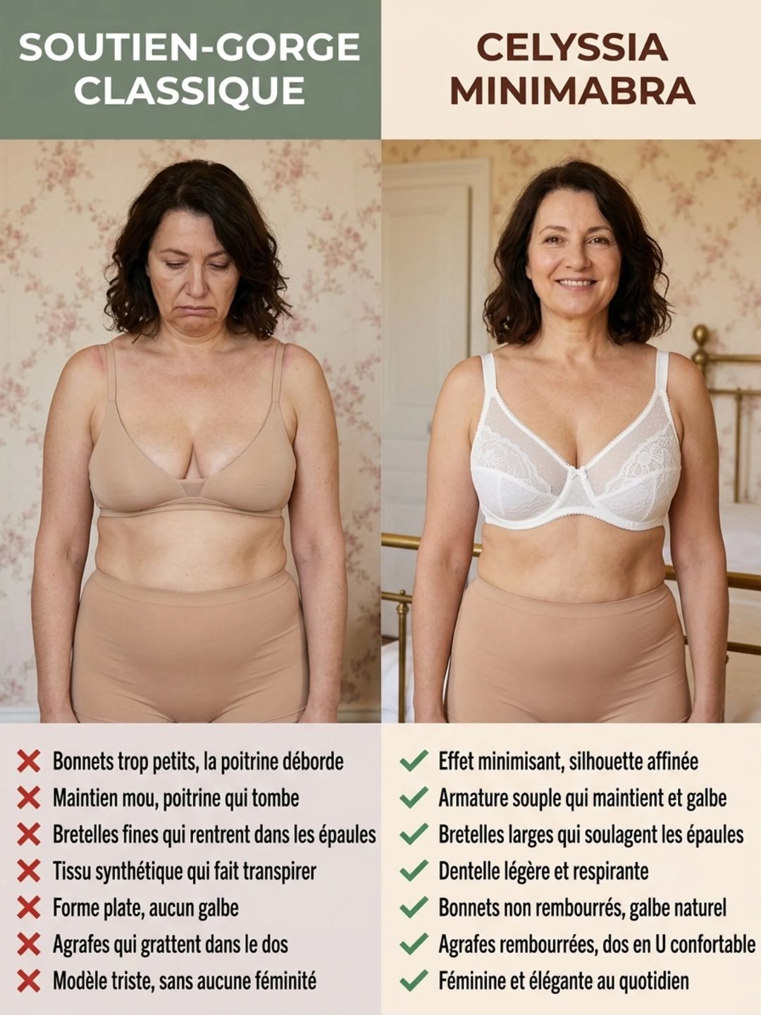 Soutien-gorge MinimaBra™ | Réduit le volume de la poitrine, sans la tasser