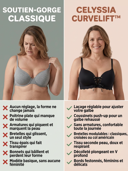 Soutien-gorge CurveLift™ | Décolleté sublimé, push-up réglable, sans armature