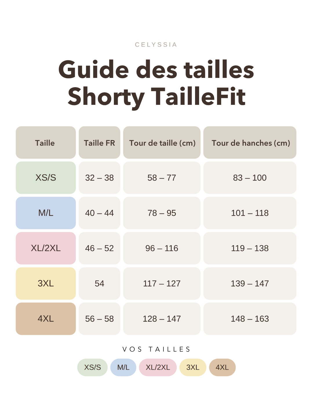 Shorty TailleFit™ | Ventre plat immédiat, silhouette affinée sans effort