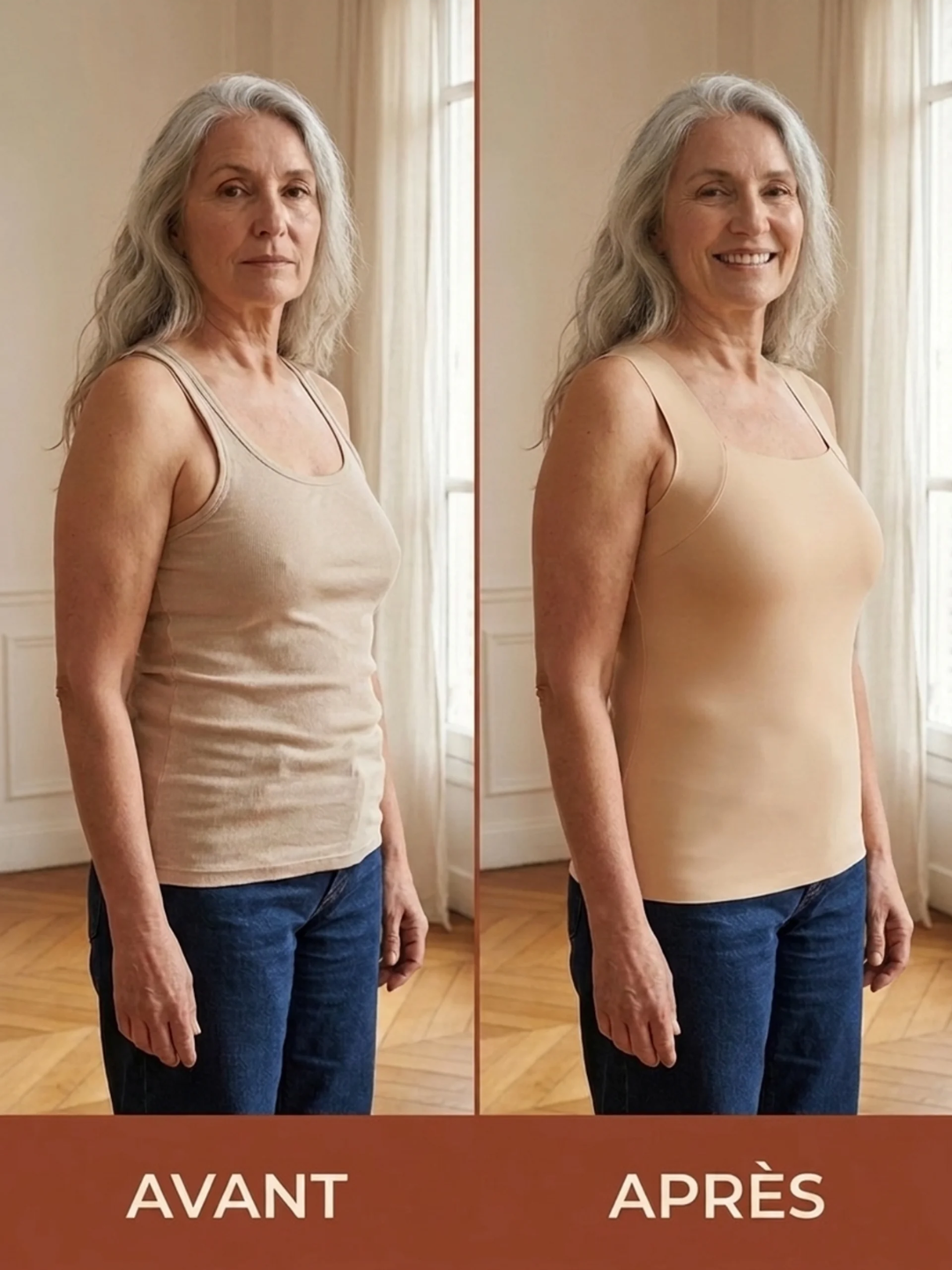 Débardeur TrueLift™ | Maintien intégré, coupe gainante, sans bande dorsale