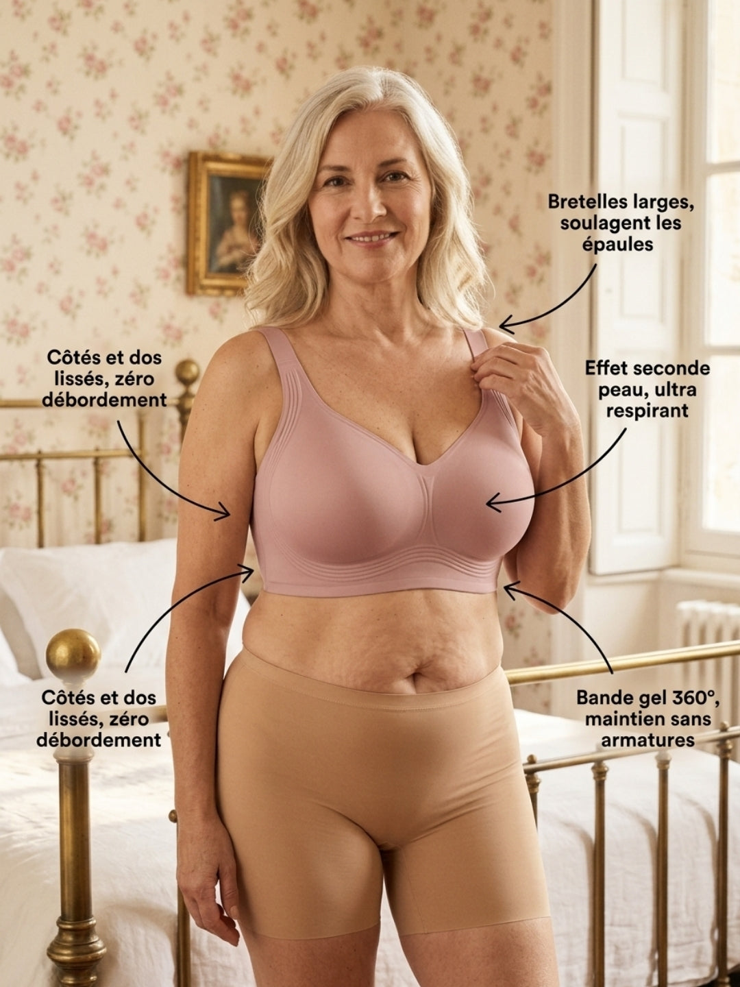 Soutien-gorge GelLift™ | Bande Gel360™, dos lissant, sans armature