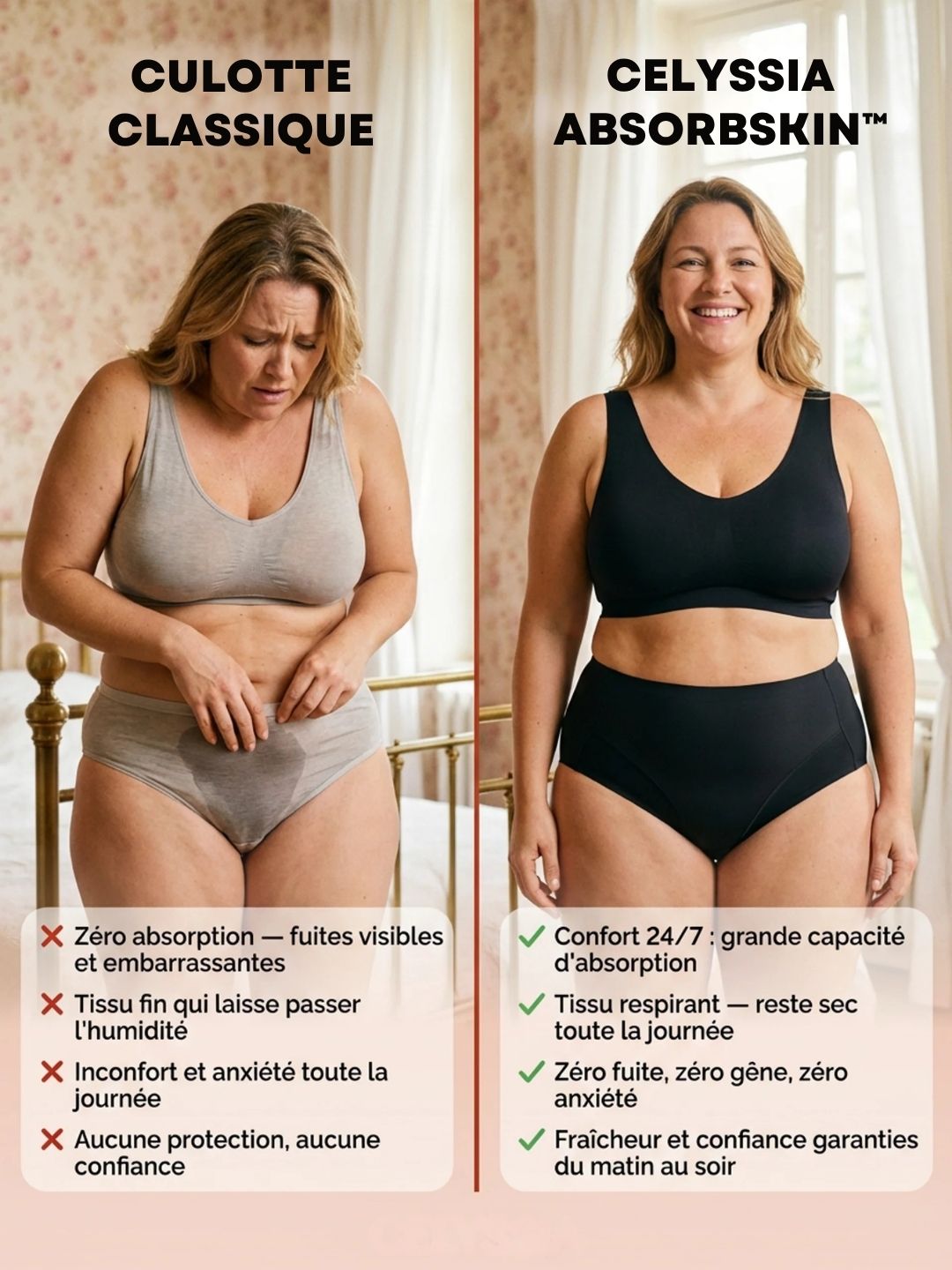 Culotte AbsorbSkin™ | Zéro fuite, zéro gêne, fraîcheur garantie
