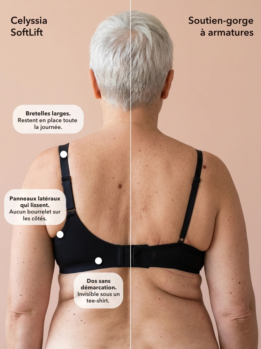 Soutien-gorge SoftLift™ | Bande GelFlex™, décolleté en V, sans armature