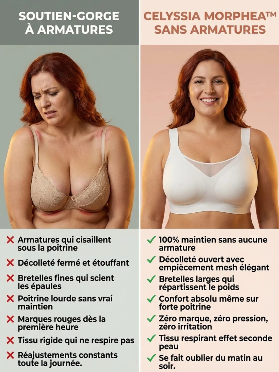 Soutien-gorge Morphea™ | Sans armatures, 100% maintien et confort