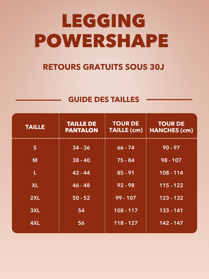 Legging PowerShape™ | Courbes sculptées et confort toute la journée