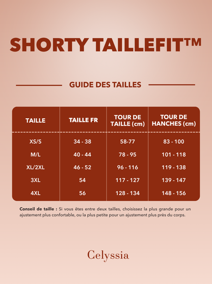 Shorty TailleFit™ | Ventre plat immédiat, silhouette affinée sans effort