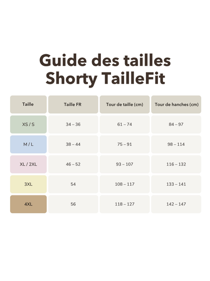 Shorty TailleFit™ | Ventre plat immédiat, silhouette affinée sans effort